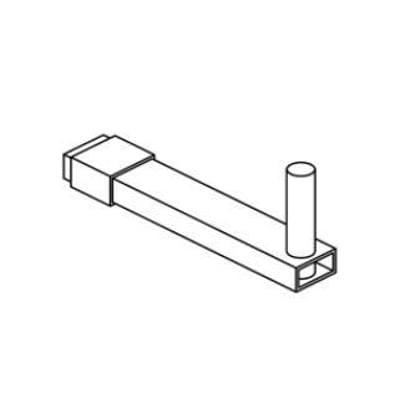 FLAIR modhold med tap til HTC-250 - 2500, vist som en sort-hvid skitse med firkantet beslag.