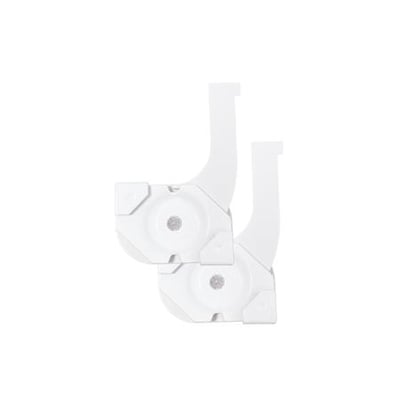 SG Armaturen Lineal T-ceiling extension kit i hvid, fremstillet af plast og designet til indendørs brug.