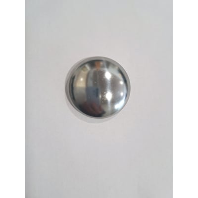 Ronda/Ghibli Starlock D.18 med kappe, et enkelt, skinnende sølvfarvet komponent med en afrundet form på en hvid baggrund.