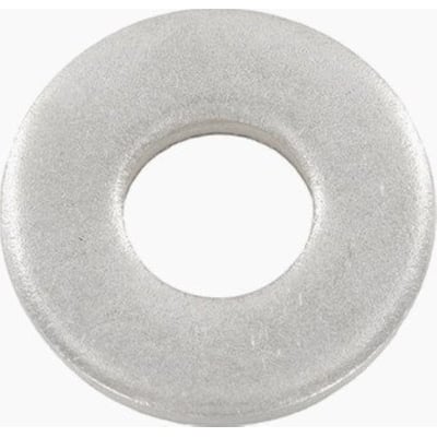 Rustfri skive i størrelse 4, DIN 7349 standard. Fremstillet af A2 rustfrit stål med mat overflade.