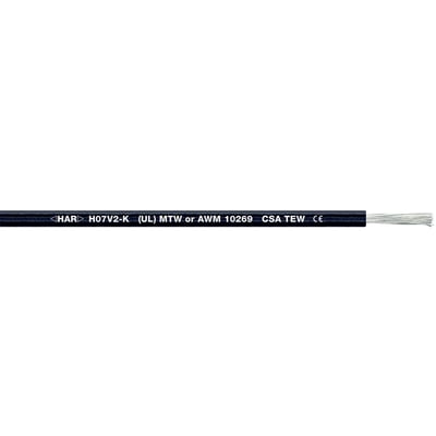 Lapp Multi-standard SC 2.2 Emboss 1x1 RD kabel med tydelig mærkning af HAR H07V2-K, UL MTW eller AWM 10269, CSA TEW og CE-symbol.