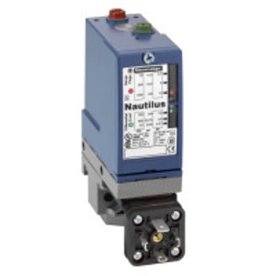 Schneider Electric pressostat til hydrauliksystemer med et trykområde fra 22-300 BAR og 1/4" BSP hun-tilslutning.