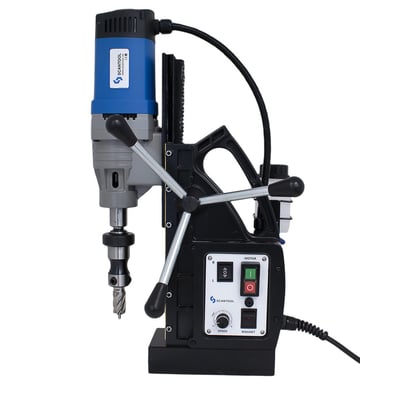 Scantool MB 45 magnetboremaskine med 1400W motor og Ø45 mm kapacitet, vist med boret monteret.