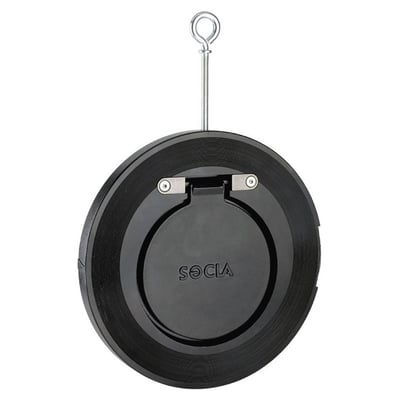 Socla kontraklapventil 635E til indspænding mellem flanger, galvaniseret PN16, DN100 med EPDM O-ring.