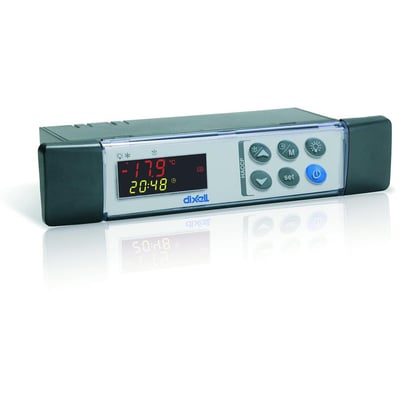 Dixell PRIME XW260L køle- og frostrumsstyring med 230 V og 3 følere, set forfra med display og betjeningsknapper.