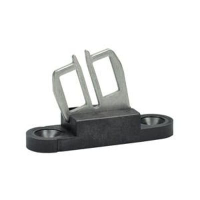 Fleksibel venstre AZ 15/16 B2 nøgle med sort base og metalclips til små aktiveringsradius.