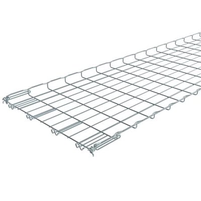 Nærbillede af Legrand FC gitterbakke, der viser Fasclic+ samlingen og den robuste, galvaniserede stålkonstruktion.
