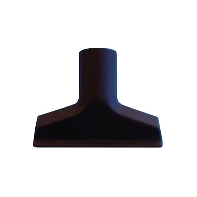 Nordic Quality tekstilmundstykke i sort plast med 32mm tilslutning og 12cm bredde, isoleret på hvid baggrund.
