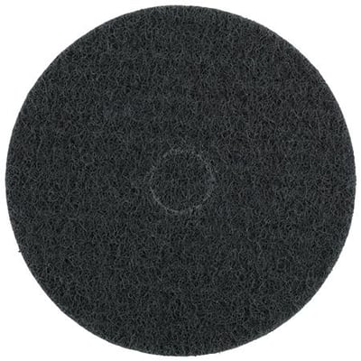 Tyrolit SCM rondel 125x22P A VF XC P [2*, mørkegrå, med tydeligt synlig centerhul og fibermønster.