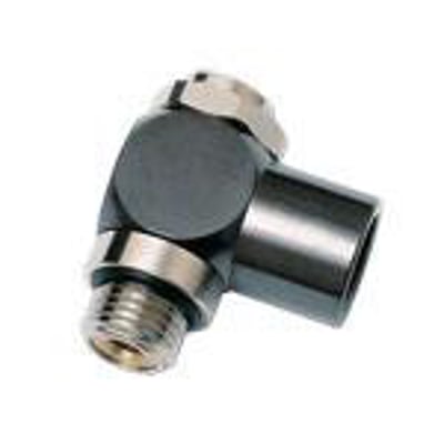 Legris kontraventil 7140 fra Parker med 1/8" gevind og udvendig BSPP-tilslutning, fremstillet af forniklet messing.