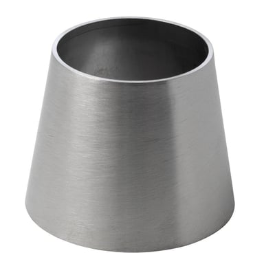 Levnedsmiddel konus i syrefast rustfrit stål 4404/316L med en mat overflade og en vægt på 0,15kg.