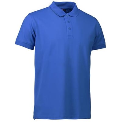 ID Identity polo shirt i str. S i azurblå, lavet af piquékvalitet med stretchmateriale for en behagelig pasform.