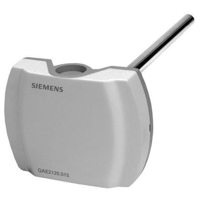 Siemens QAD2030 påspændingsføler med NTC10k sensor til præcis temperaturmåling.