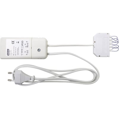 Nordtronic 350mA LED driver, model NT-1884, 8-20W og dæmpbar, med stikprop og fordelerboks til 6 spots.