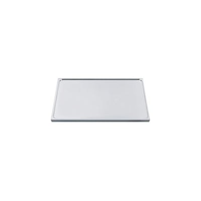 Franke Basic BSV 1410 U/ vask, bordplade i rustfrit stål på 1410x610 mm, vist isoleret på hvid baggrund.