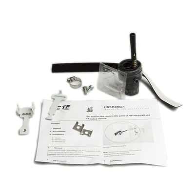 Commscope Fist/Fosc Gel Seal tætningssæt, Ø11-14 mm, med installationsvejledning, kabelbinder og diverse monteringsdele.