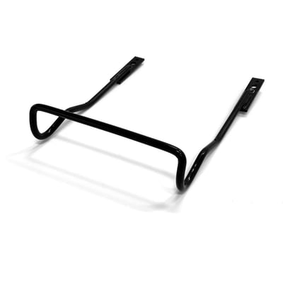 Sikkerhedsskridsikring til Telesteps teleskopstiger, fremstillet af sort metal, designet til at forhindre stigen i at glide.