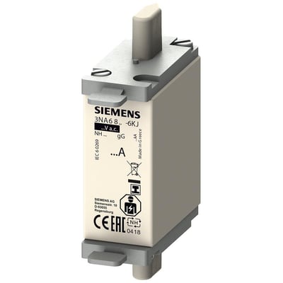 Siemens LV HRC sikringselement 3NA6 i størrelse NH000 med 40A mærkestrøm og 690V spænding.