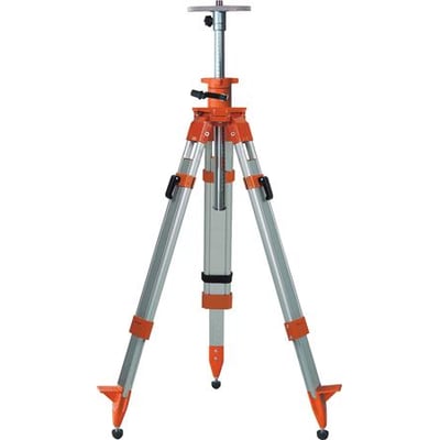 Spectra elevatorstativ i orange og aluminium med en justerbar højde fra 80 til 200 cm, med mm-skala og låsbar funktion.