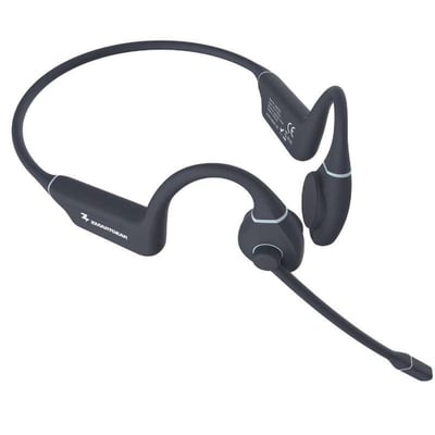 Zmartgear BC BT trådløst headset set fra siden, fremhæver boommikrofonen og knogleledningsteknologien.