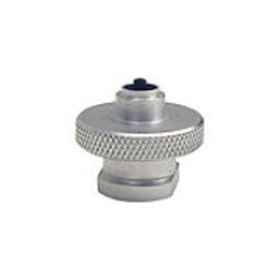 Adapter til 1,25 mm fiber konnektor i metal med rillet greb, kompatibel med FFL-50 enheden.