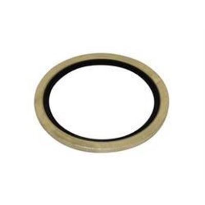 Tætningsring med dimensionerne 16,5x25,5x2,1 mm og BS 16,50x25, fremstillet af metal og gummi.