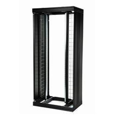 CommScope NETpodium sidepanel til højre side i sort udførelse, set forfra uden indhold.