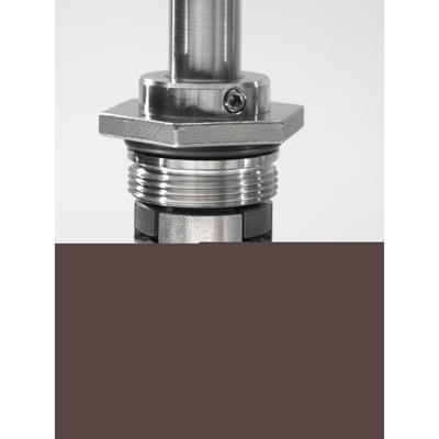 Grundfos akseltætningssæt HQQV SMCR, detalje af metaldele med skruer og gevind på hvid baggrund.