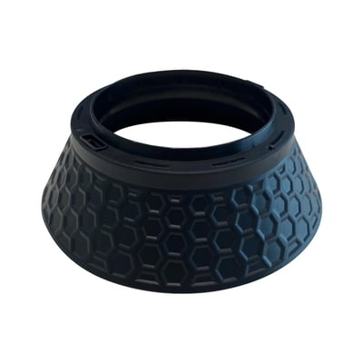 Sort tætningsring fra Scan Products med honningkagedesign og 75 mm udskæringsmål til Luna Quick2Light.