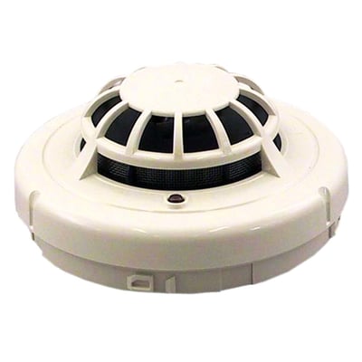 Schneider Electric termodetektor maksimal til 78°C i hvid plast, med synlige ventilationsåbninger og en lille rød indikatorlampe.