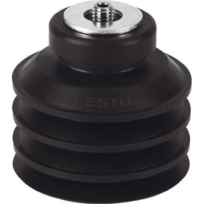 Festo vakuumsuger ESS-50-CN med 50 mm diameter og en sort, fleksibel sugekop med synlig Festo-logo.