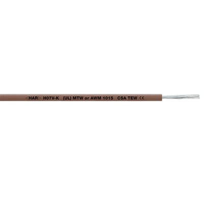 Lapp Multi-Standard SC 2.1 1X1,5 WHYE kabel med tydelig mærkning af HAR, H07V-K, MTW, AWM 1015, CSA og CE.