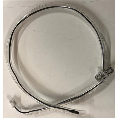 MSA udedels ambient temperatur sensor til varmepumpe med klar plastslange og sort ledningsføring.