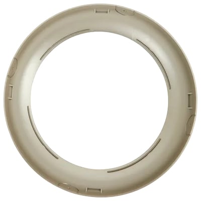 Bagside af Ansell Lighting trimring til Disco Evo 2 Plafond, viser monteringsdetaljer og den runde form.