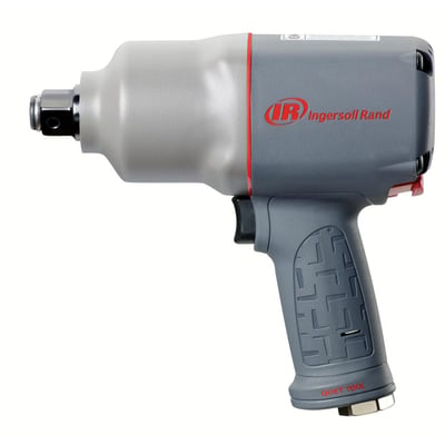 Ingersoll Rand 2145QIMAX-SP møtrikspænder i grå og sort med 3/4" firkanttilslutning, Atex godkendt og mærket 'Quiet Tool'.