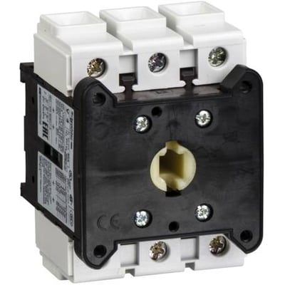 Schneider Electric kontaktkrop 175A, 3-polet, 37KW V6, vist med frontmonteret betjeningsmekanisme og terminaler.