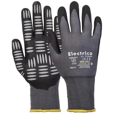 Electrica 34806 handsker i str. 10, fremstillet af polyester/spandex med nitril-foam belægning og reflekterende greb.