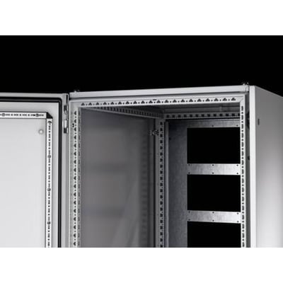 Rittal VX IT skilleplade, lodret opdelt og skrueligt design, til 2200mm høj og 1000mm dyb skab, fremstillet af stål.