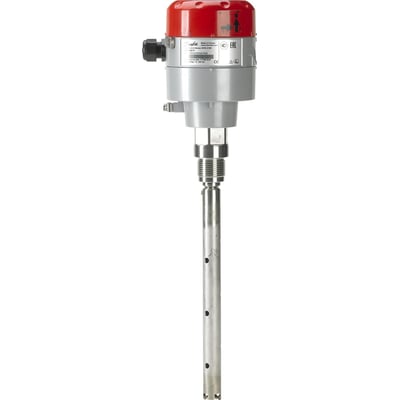 Danfoss væskeniveauføler AKS 4100, koaksial version D22 med 280 mm indbygningslængde og 1" G-tilslutning.