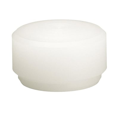 Hvid, cylindrisk hammerbane i nylon, 40 mm, til Ironside hoppefri dødslagshammer.