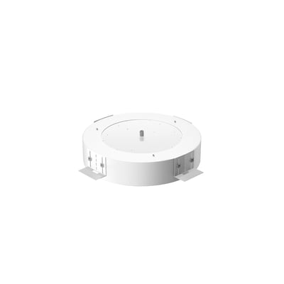 SLV MEDO downlight i hvid, set bagfra, fremhæver monteringsclips og den robuste konstruktion.