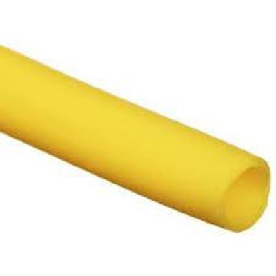 Parker Legris nylonrør i gul farve, Ø8x6.0 mm, fremstillet af blød polyamid (PA) og 25 meter lang.