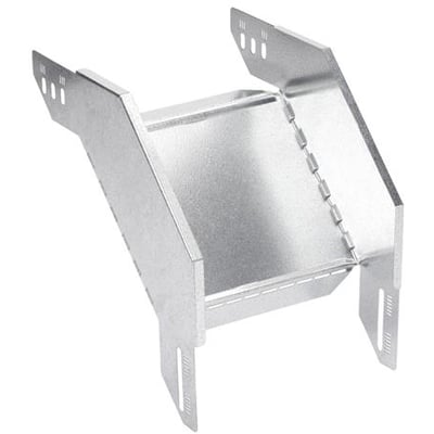 Schneider Electric udvendig bøjning til ZM kabelbakker, 90 grader, 600x60mm, 1mm tykkelse med Zinc+ overflade.