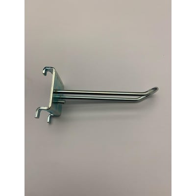 Maskinfabrikken Universal dobbelt varekrog 50mm med rund snude og Ø4mm tykkelse, vist med dobbelt bagplade.