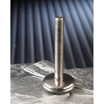 Stanley maskinsko M105-16-150 i rustfrit stål med justerbar højde og Ø 100 mm fodplade.