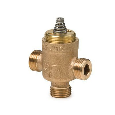 Siemens VXP47.10-0.63 3-vejs ventil med udvendigt gevind, messing, PN16, DN10 og kvs 0.63.