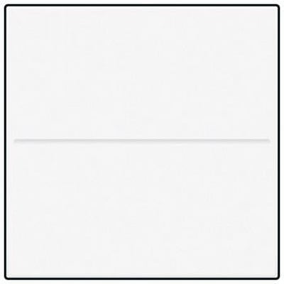 Enkel, hvid tangent til trådløs 2-tryks betjening fra Niko, minimalistisk design.