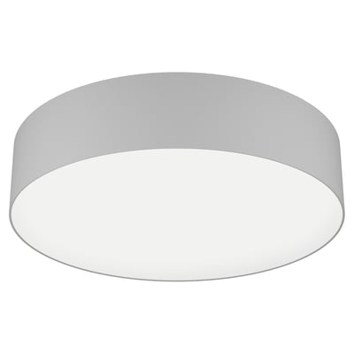 EGLO Romao-Z loftlampe i grå stål med 570mm diameter og dæmpbar funktion, fremviser moderne design.