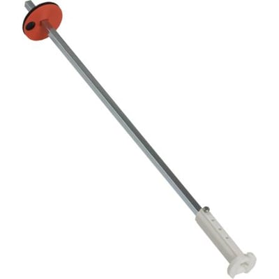 Schneider Electric akselforlænger VZ-30 til TeSys Vario/Mini-Vario med orange rund plade og hvidt håndtag.