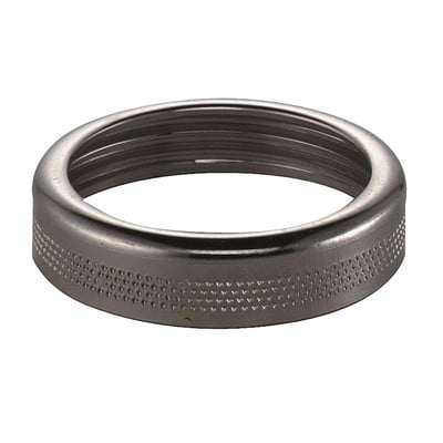 Forkromet omløber i messing med 1 1/2" gevind og 40mm rørdimension, perfekt til afgangsrør.